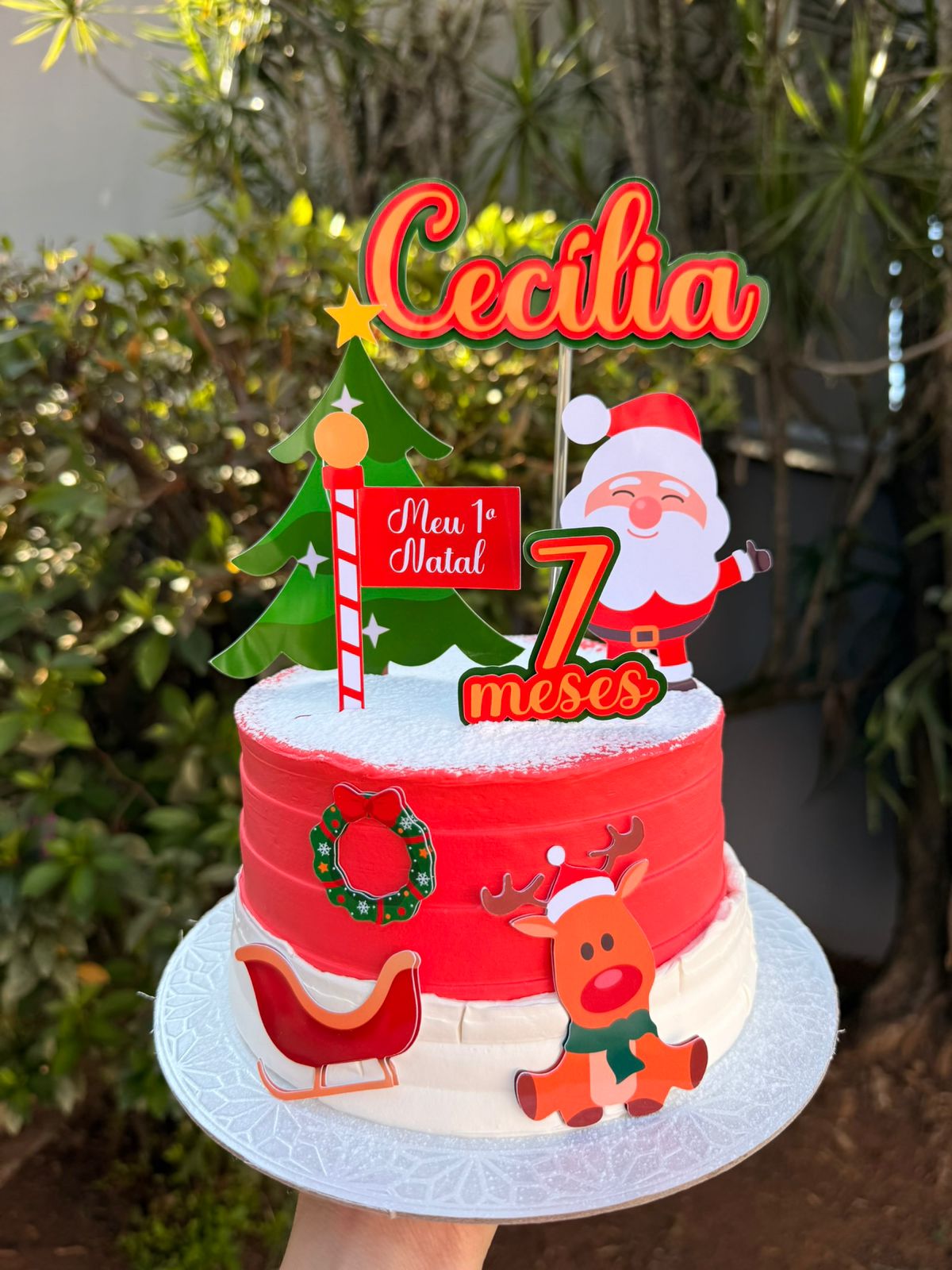 Bolo delicado mêsversário